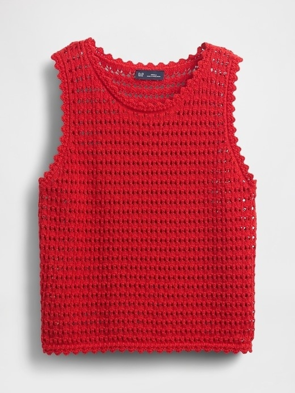 Gap Women’s Red Crochet Tank Top